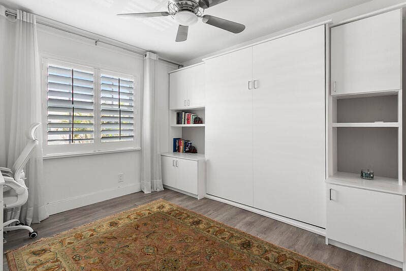 Guest Bedroom with Murphy Bed Hidden