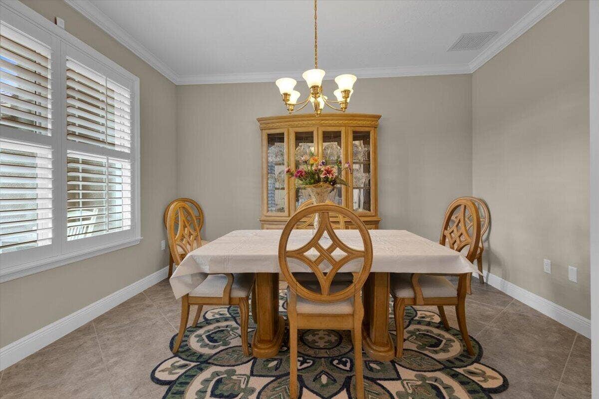 Plantation Shutters and Crown Molding