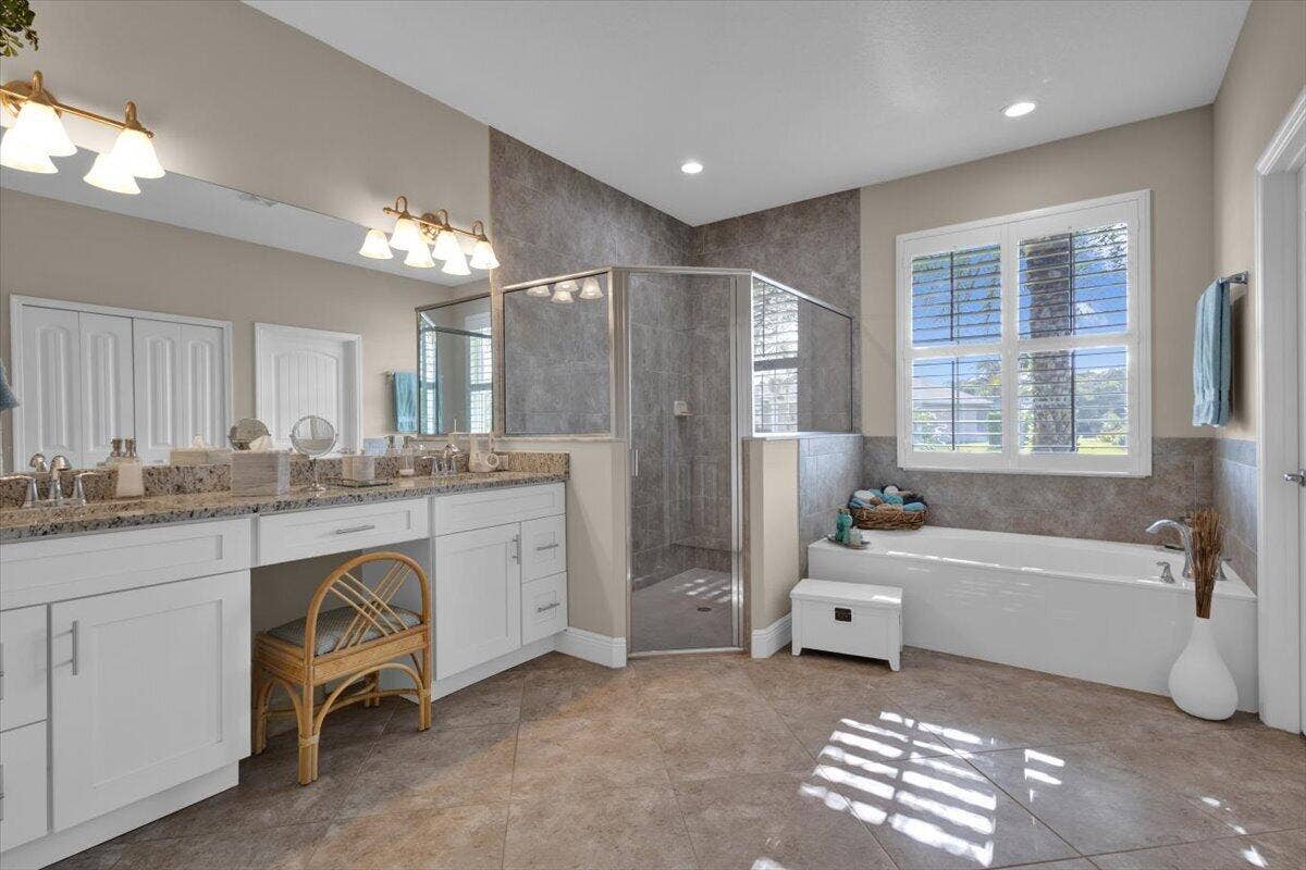 Spacious Master Bathroom