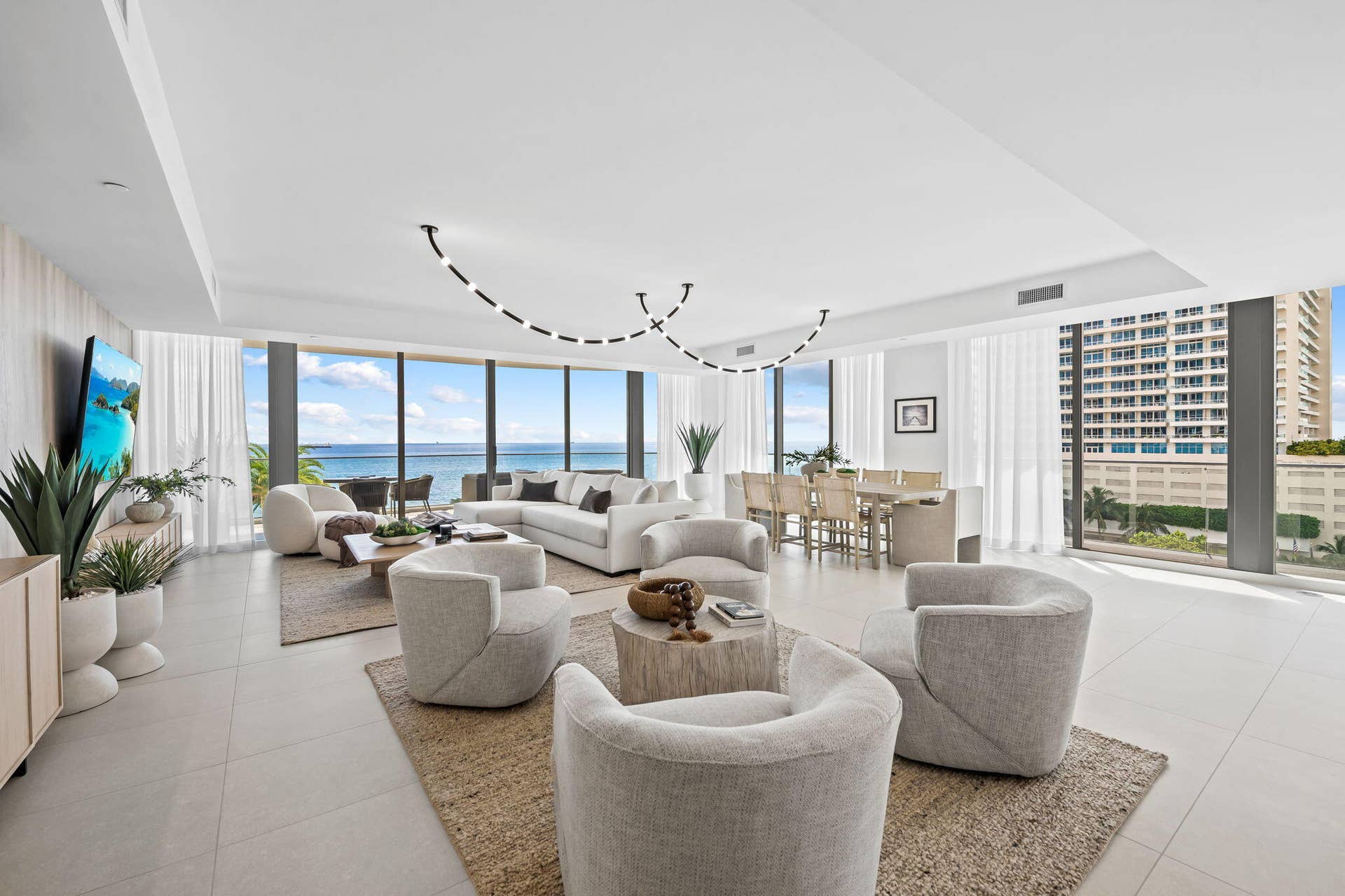Living and dining area
