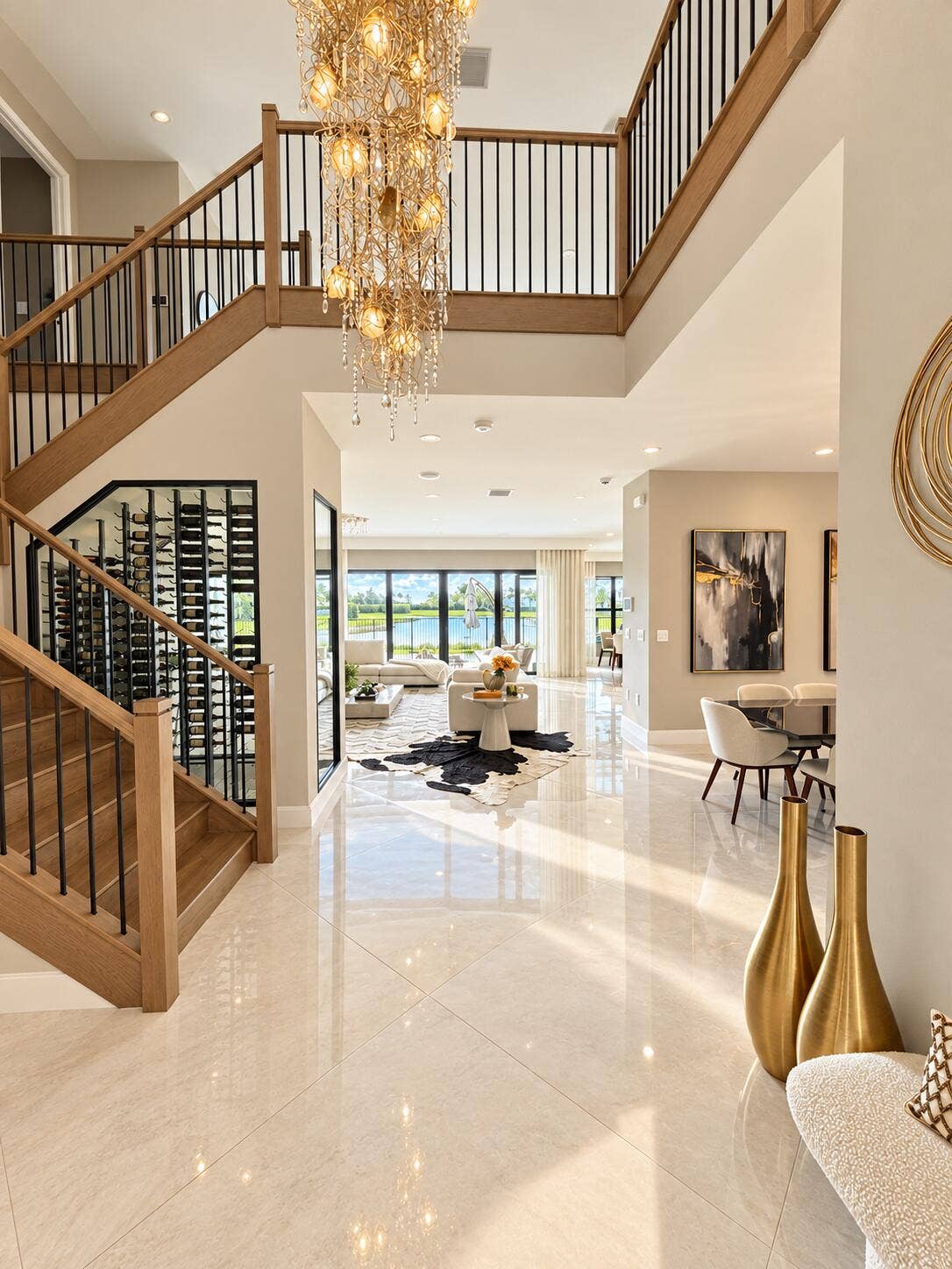 17119 Aquavera Way, Boca Raton, FL 33496 Foyer and Staircase
