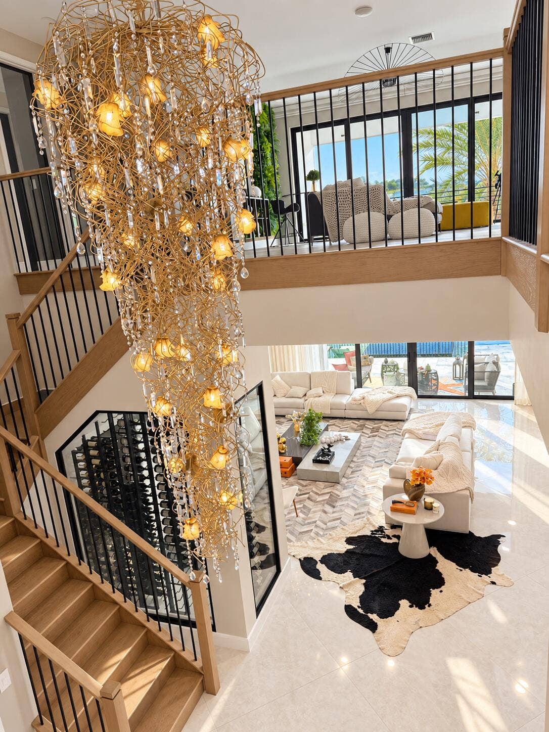 17119 Aquavera Way, Boca Raton, FL 33496 Staircase and Chandelier