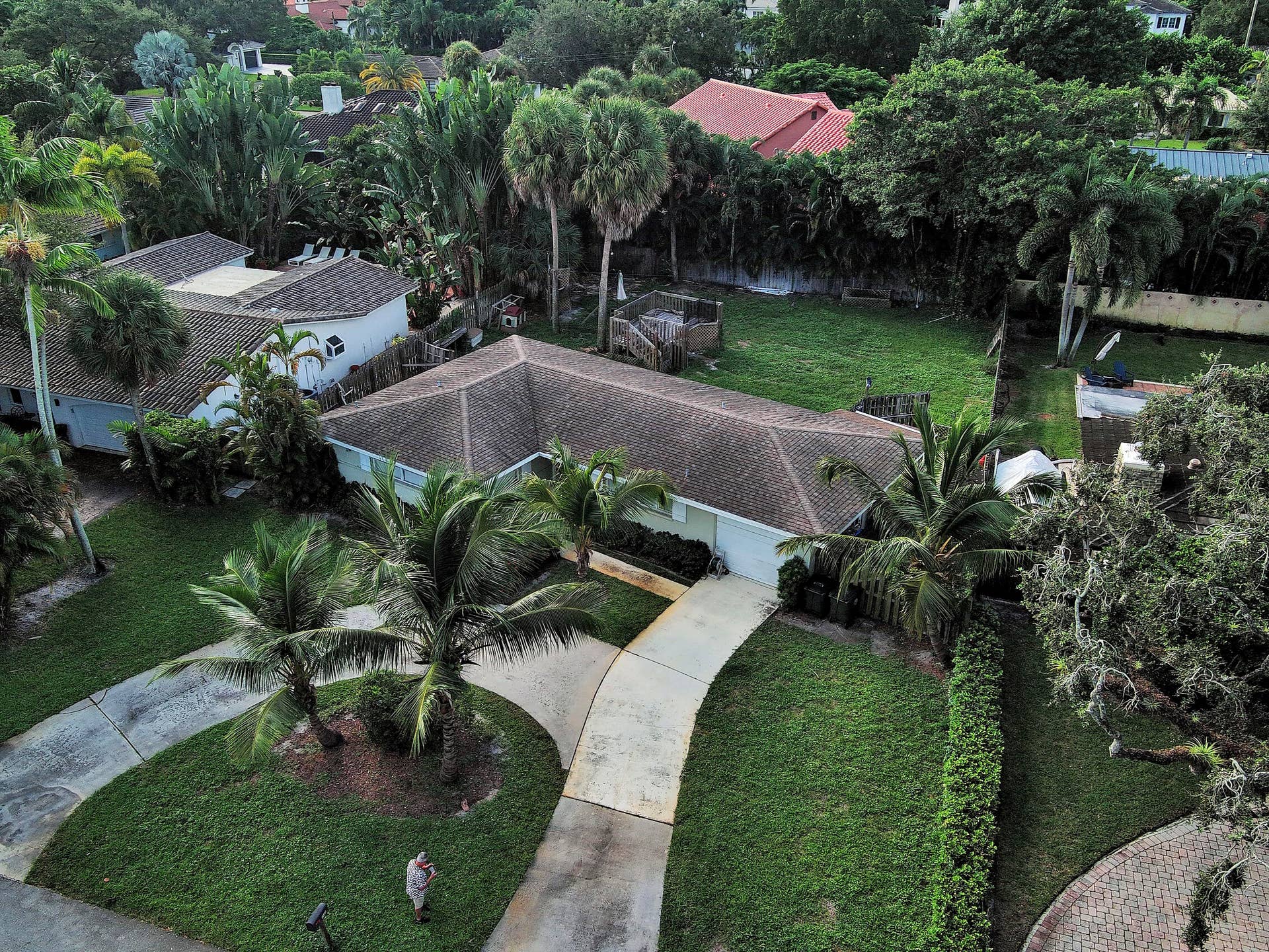 Aerial - 80' X 125' Lot