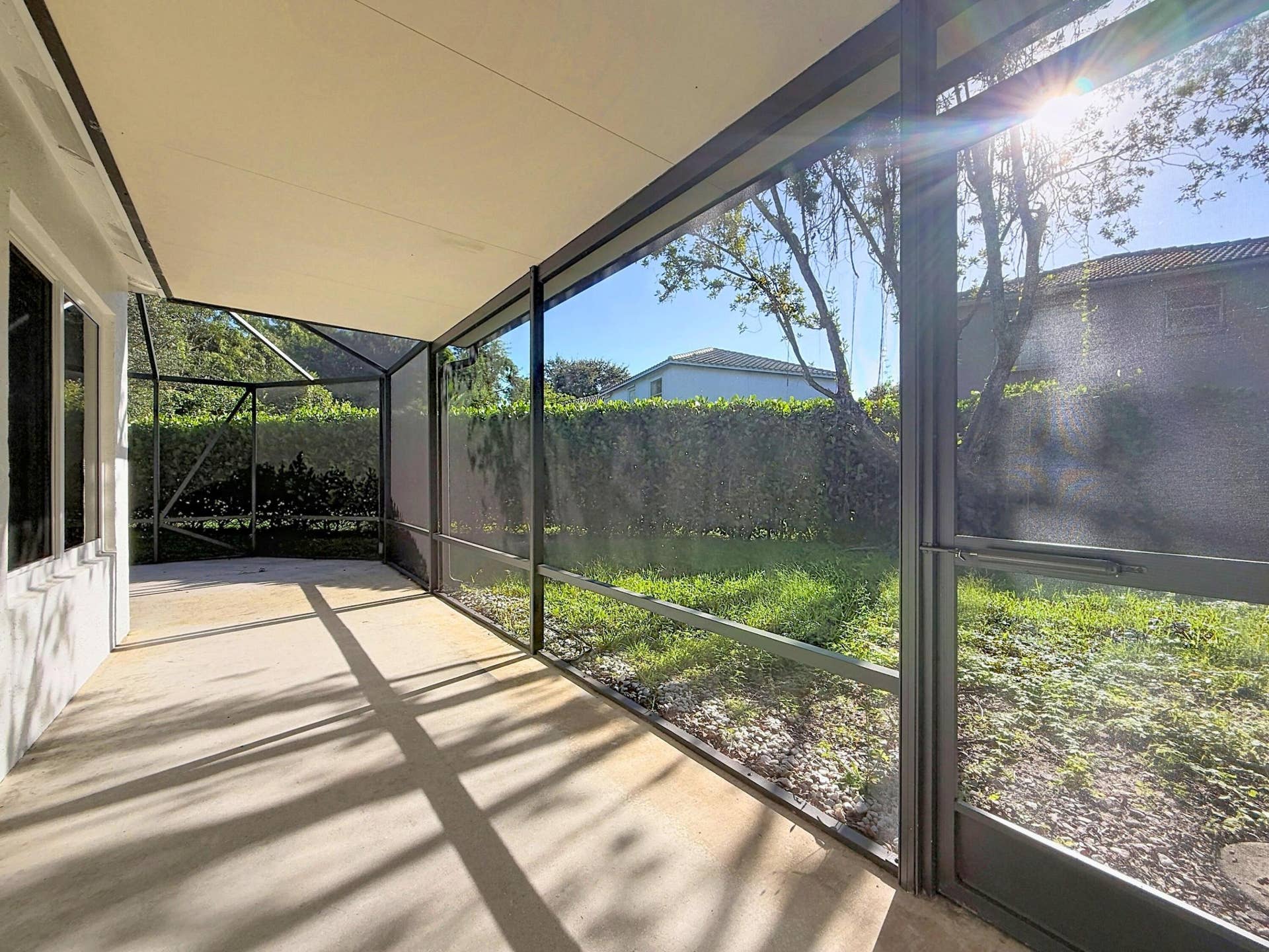 Covered and Screened Patio overlooking the preserve!
