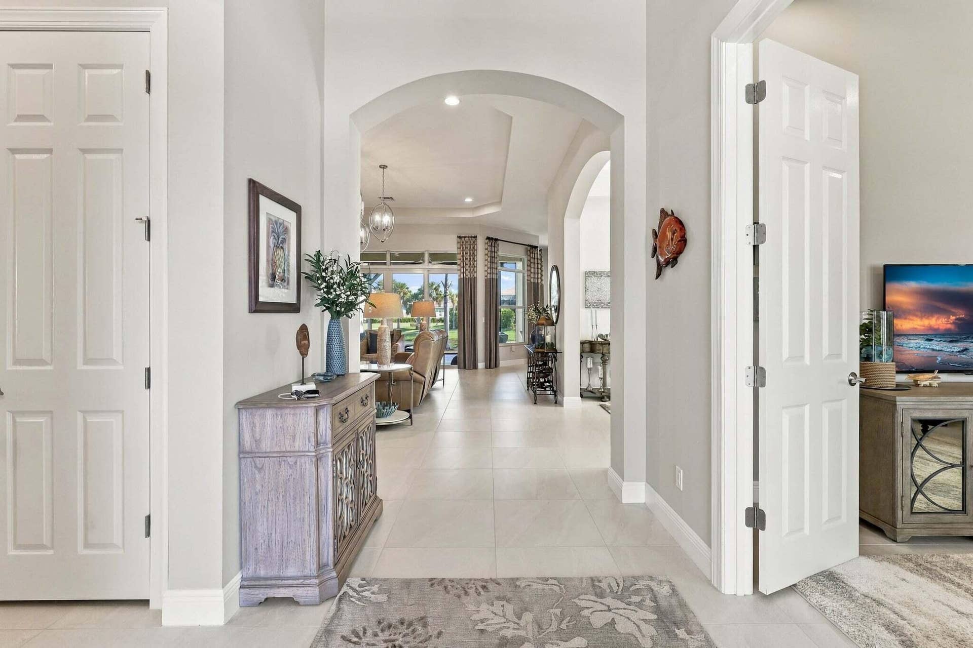 View into home from the front door
