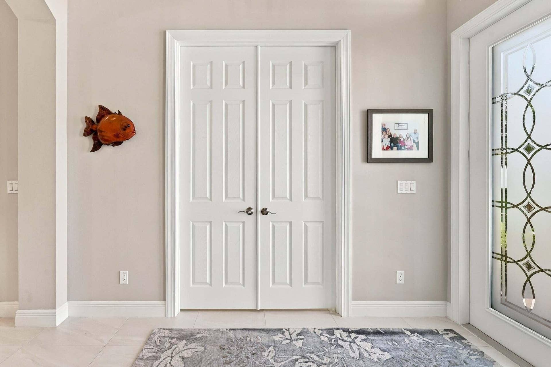 Double Door Office/Den Entrance
