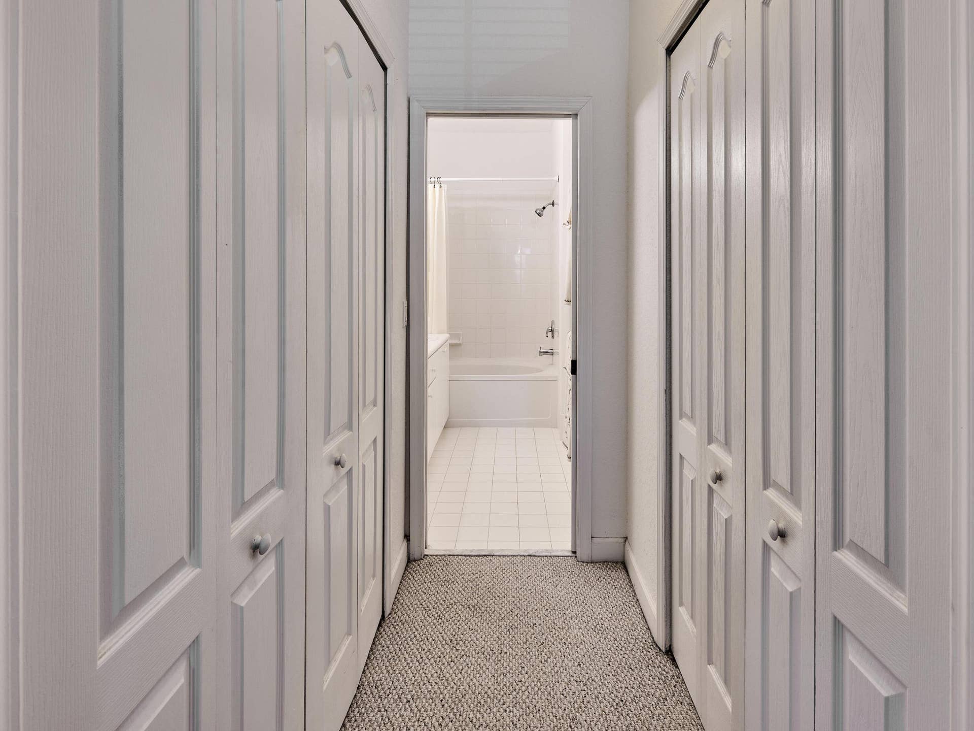 His and hers closets.