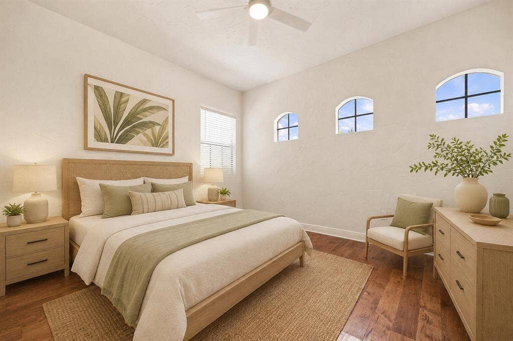 7634 OLD THYME Court, #12D, Parkland, Parkland, FL 33076 2nd Bedroom w/ virtual furniture rendering