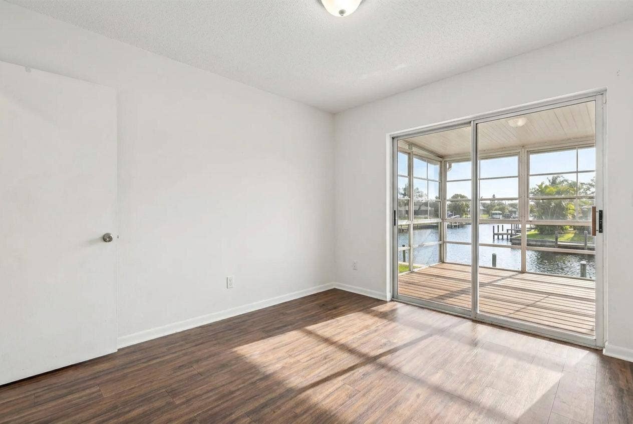 Furniture Virtually Removed (not actual view from the Covered Patio)