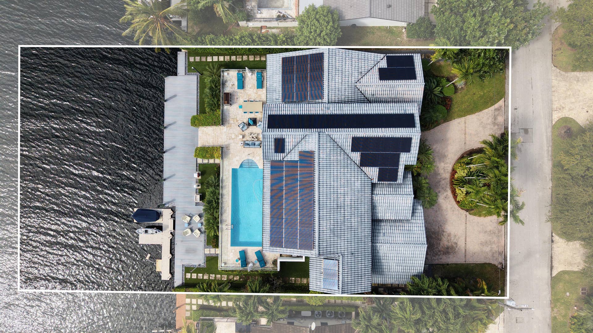 AERIAL VIEW OF SOLAR PANEL