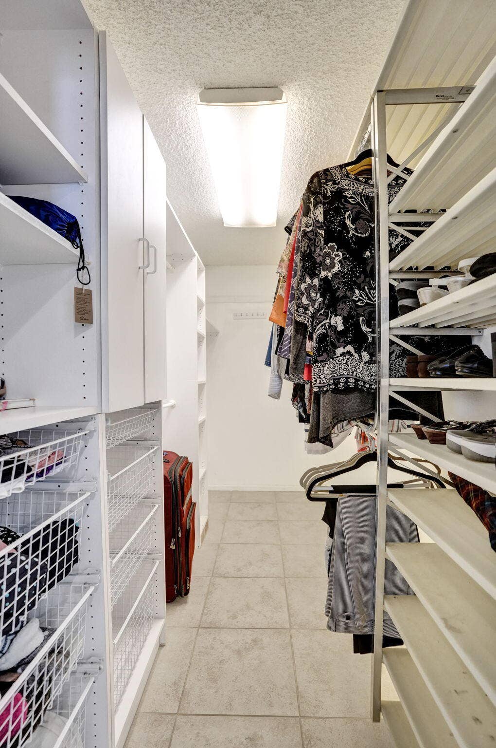 Large walk in closet in primary