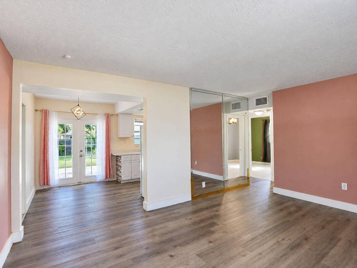 1805 NW 13TH Court, Fort Lauderdale, FL 33311 Living room leads to kitching/dining area