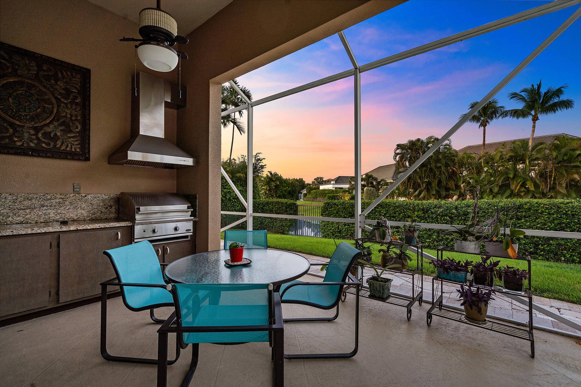 7235 QUEENFERRY Circle, Boca Raton, FL 33496 Patio - Twilight