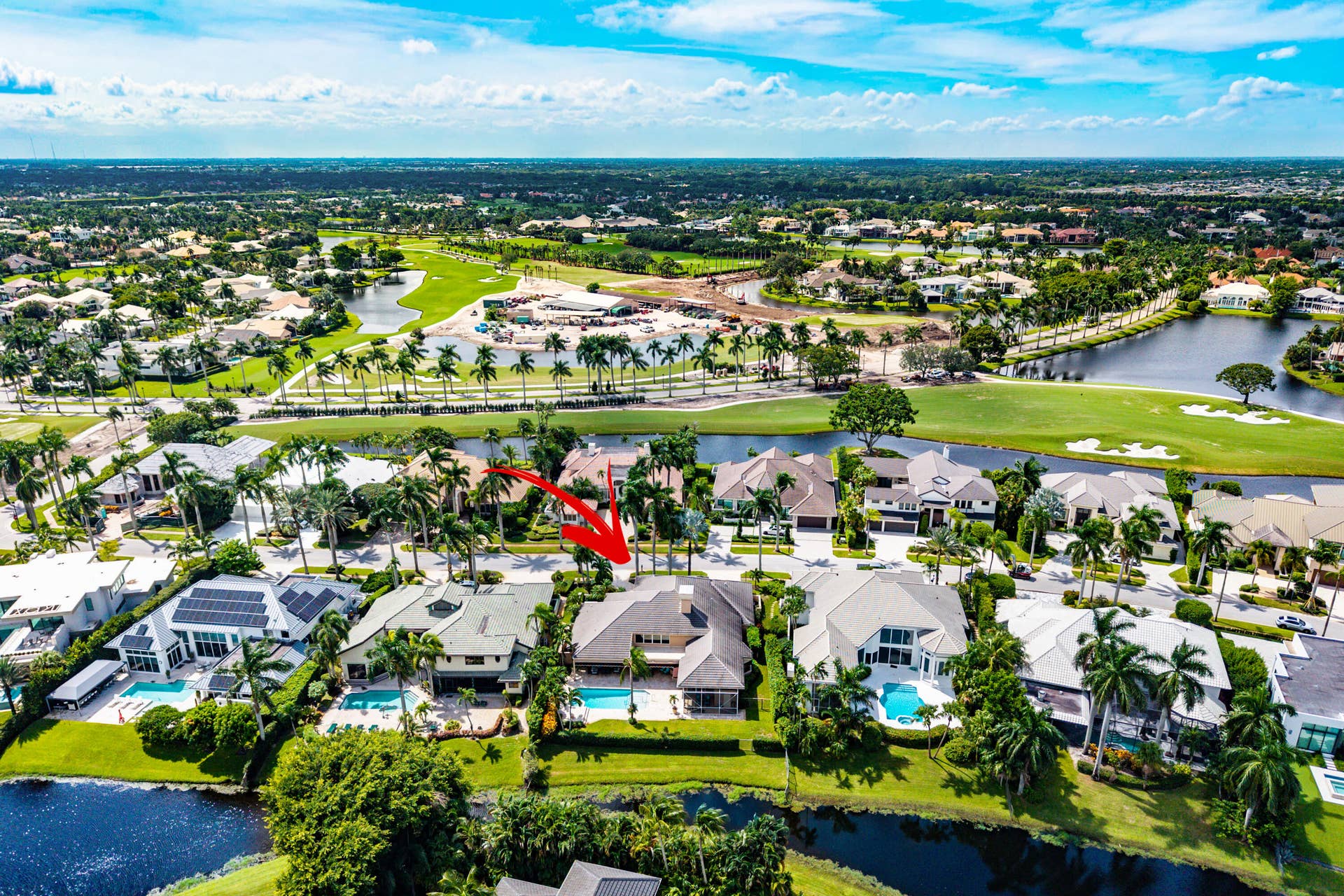 7235 QUEENFERRY Circle, Boca Raton, FL 33496 Aerial view of home