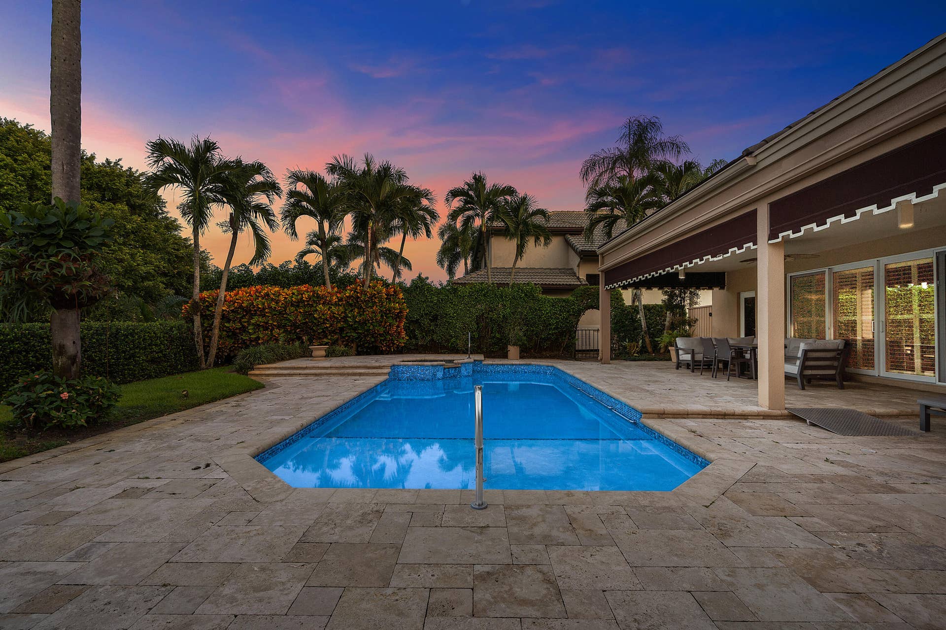 7235 QUEENFERRY Circle, Boca Raton, FL 33496 Pool - Twilight