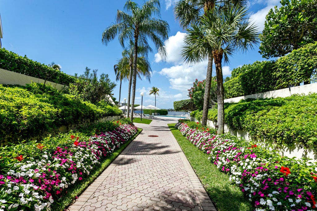 2778 S OCEAN Boulevard, #305S, Palm Beach, FL 33480 Walkway to the Pool