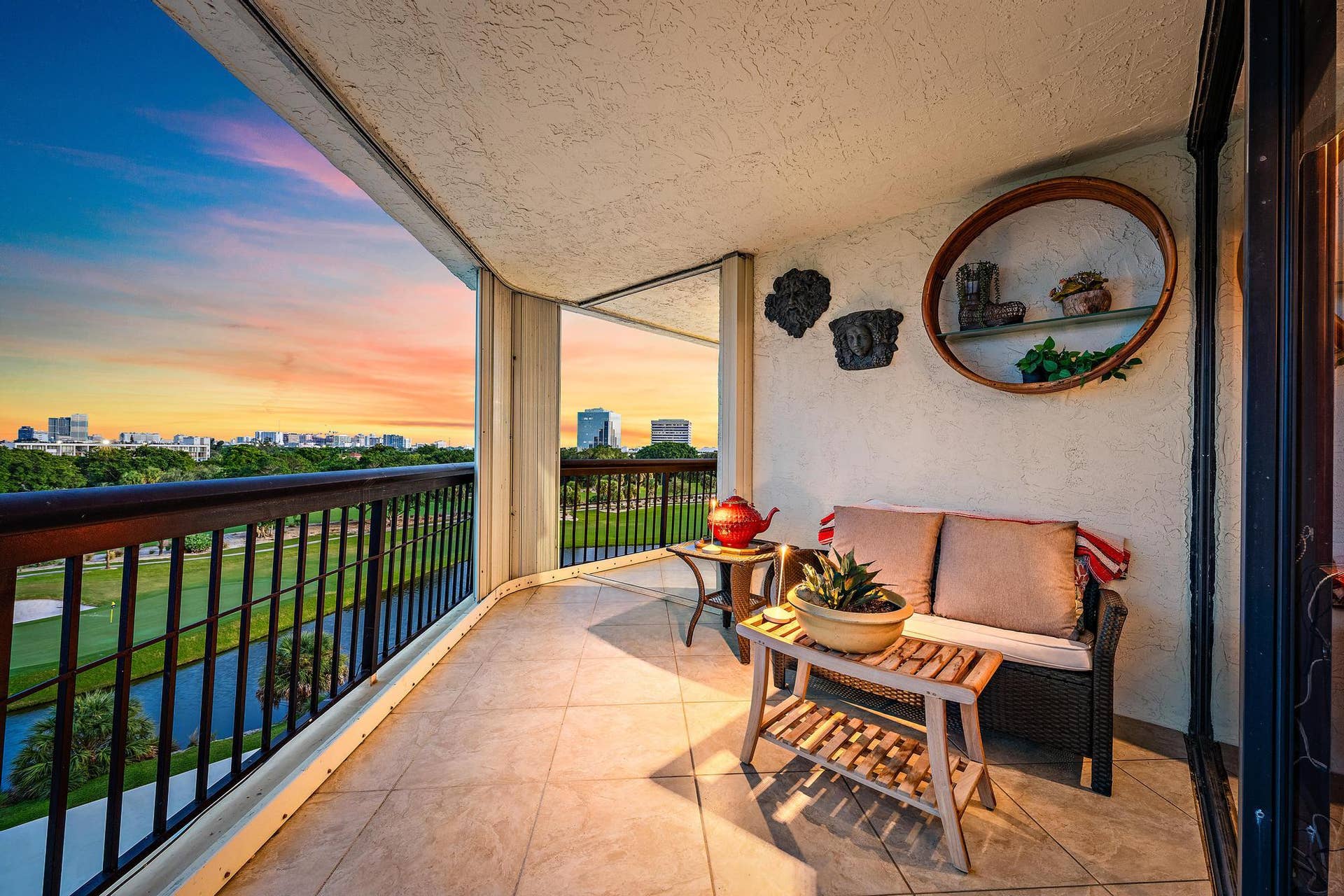 BALCONY AT DUSK
