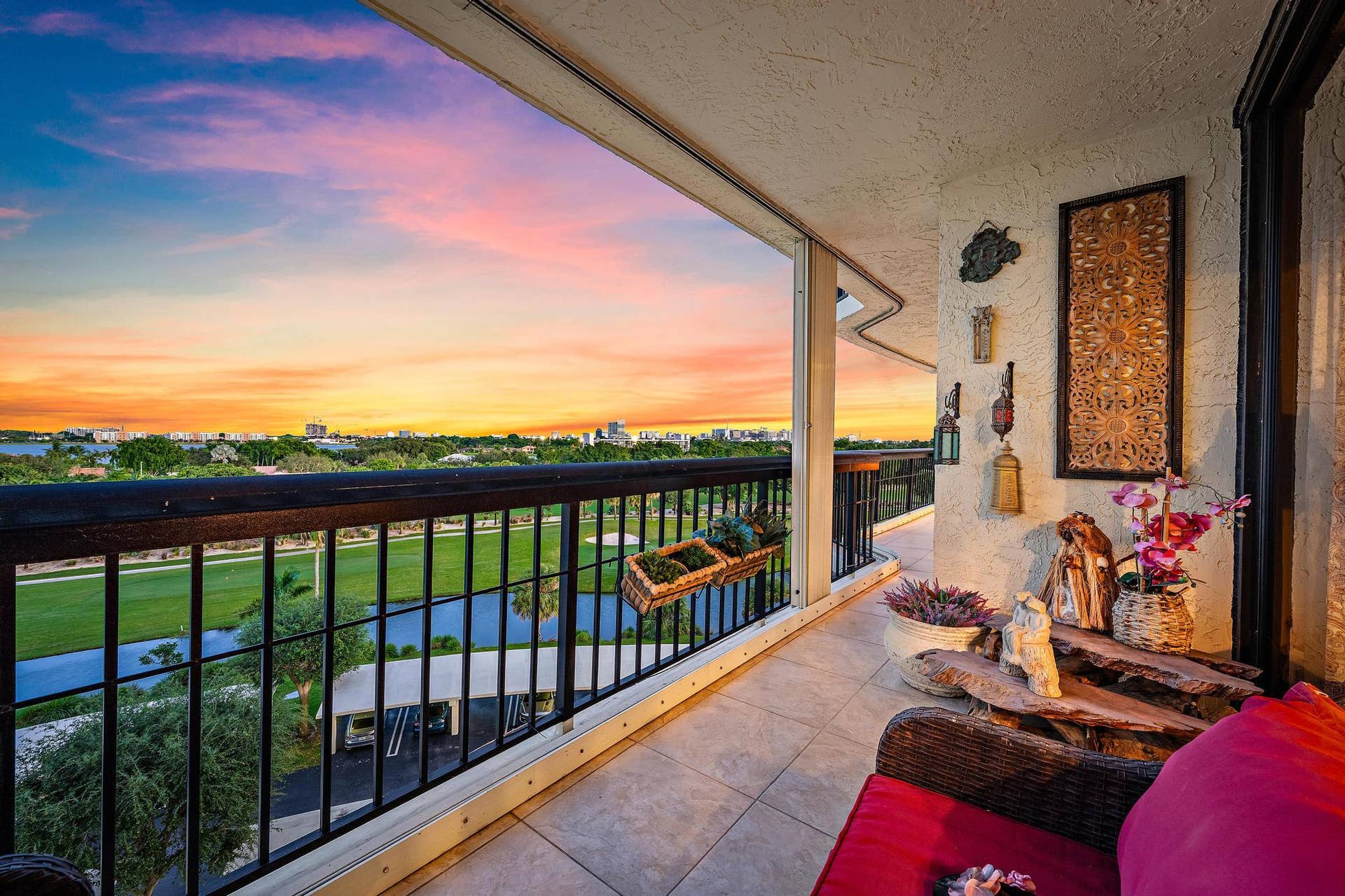 BALCONY AT DUSK