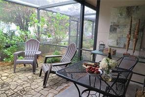 2225 NE 14th Avenue, #1, Wilton Manors, FL 33305 Front screened patio for exclusive use of resident.