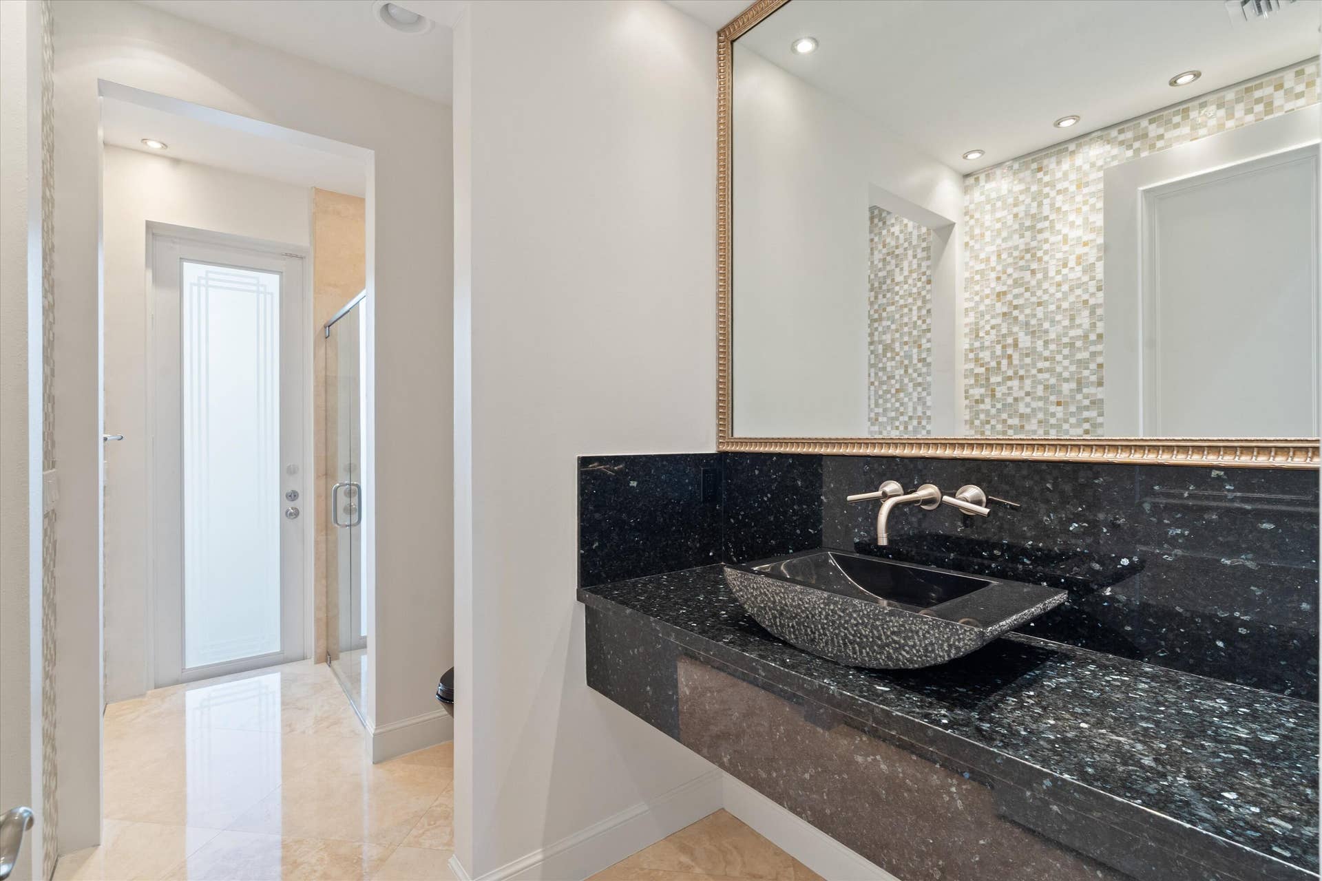 Bath 5 w Mosaic Tiled Walls