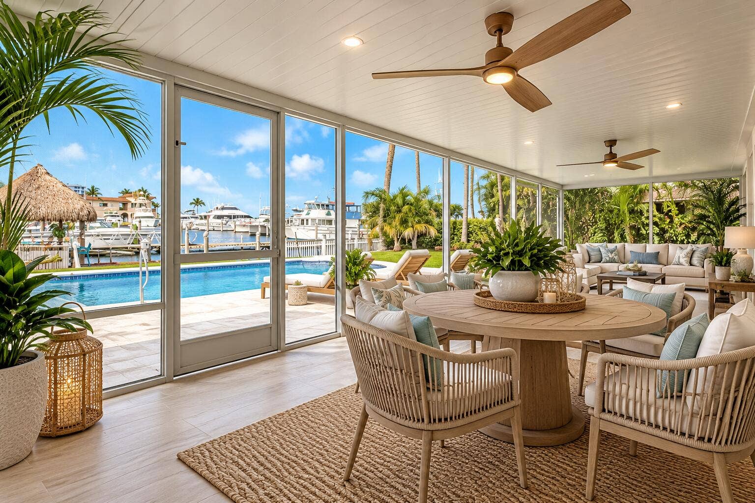 110 Shore Drive, Riviera Beach, FL 33404 Luxury Coastal Lanai Overlooking the Mar