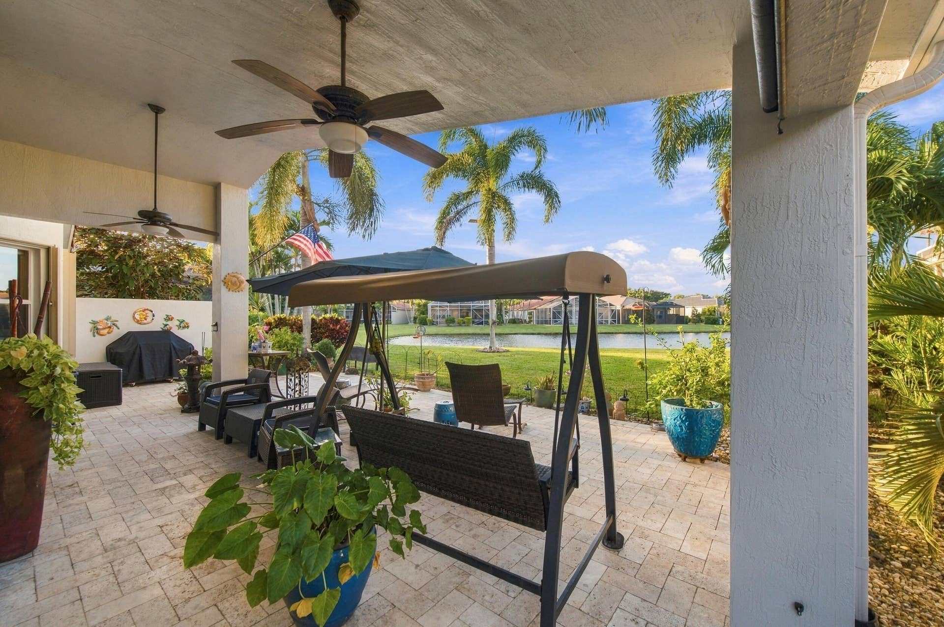 8189 Parini Way, Lake Worth, FL 33467 Back porch
