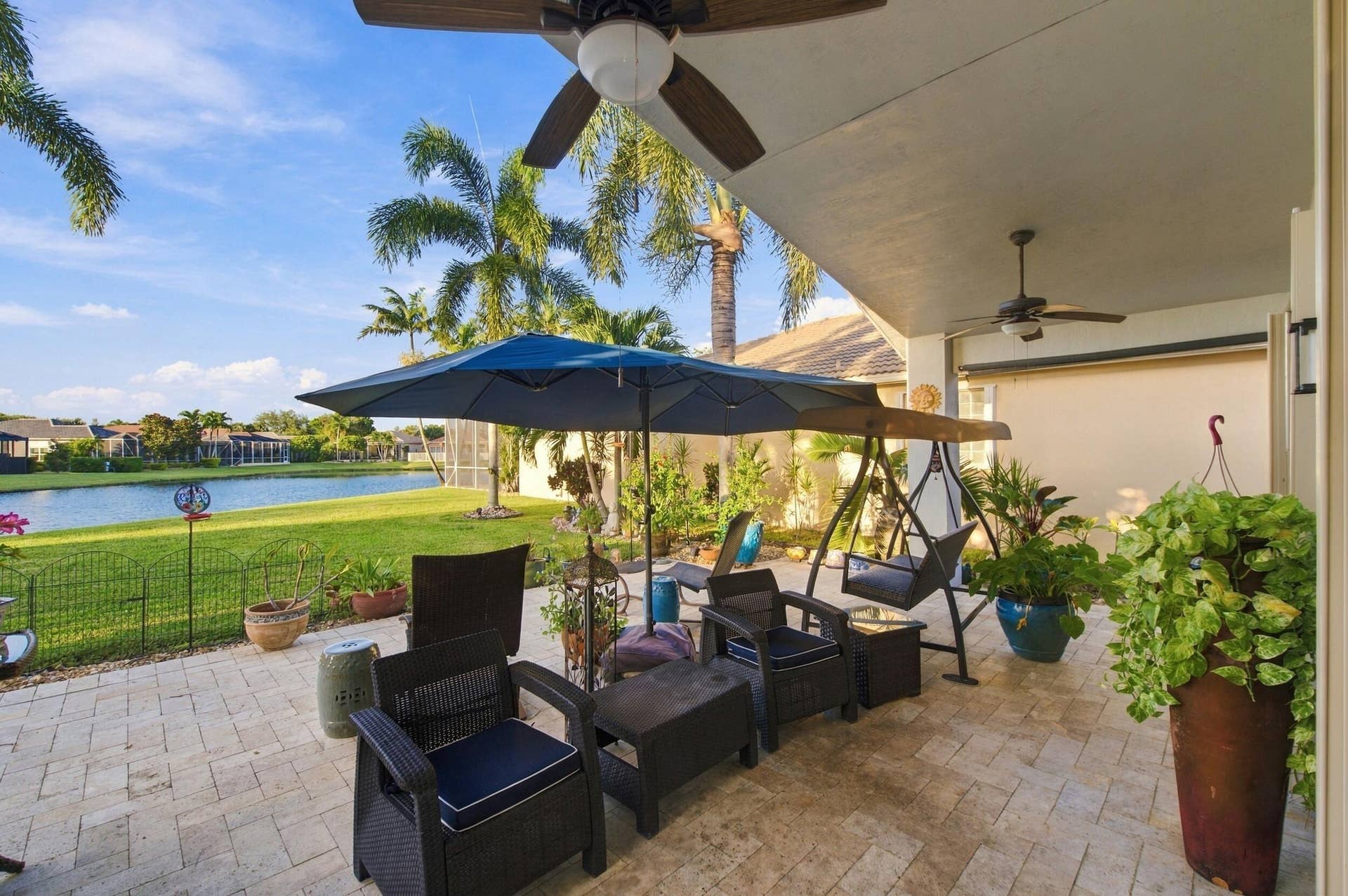 8189 Parini Way, Lake Worth, FL 33467 Back porch