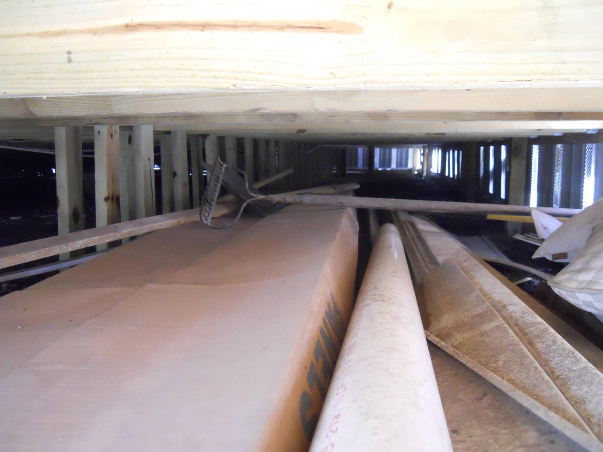 Underneath reinforcement
