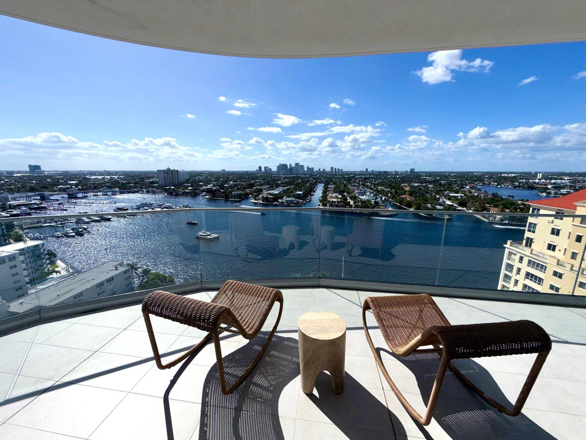 153 N Seabreeze Blvd, #1602, Fort Lauderdale, FL 33304 Owner's suite balcony view