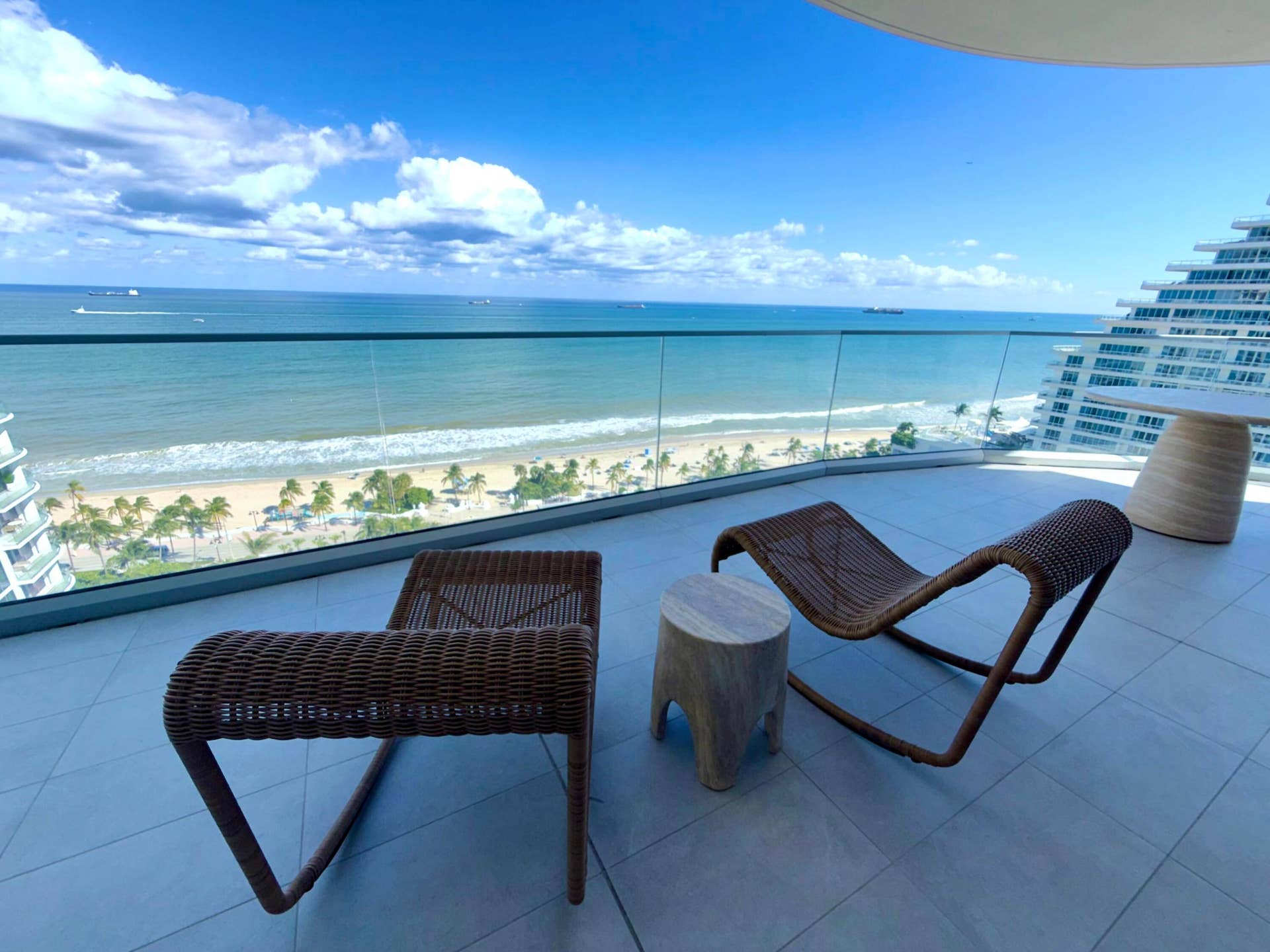 153 N Seabreeze Blvd, #1602, Fort Lauderdale, FL 33304 View from living area balcony