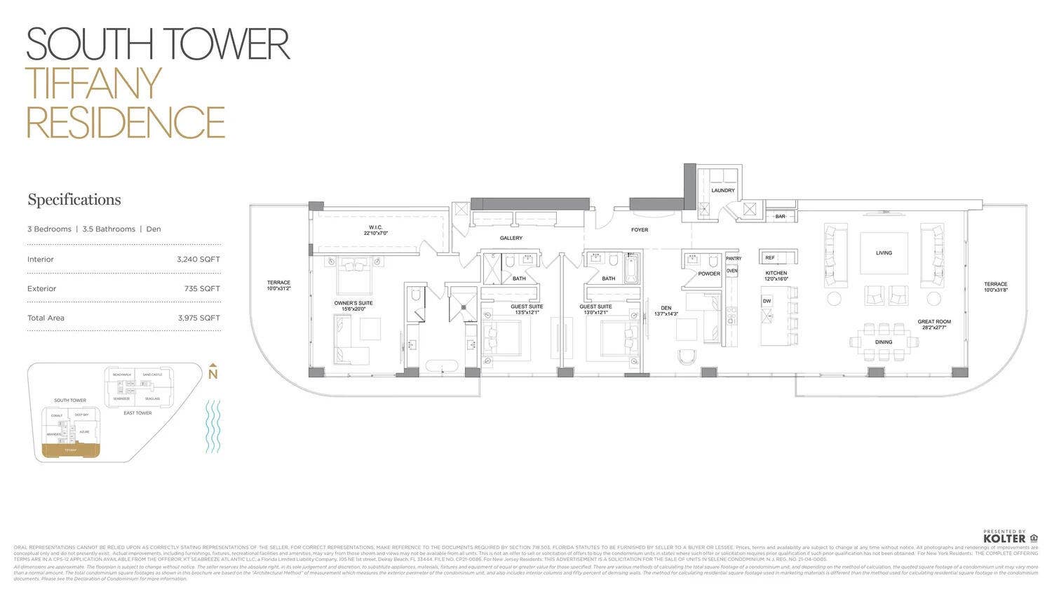 153 N Seabreeze Blvd, #1602, Fort Lauderdale, FL 33304 Floorplan
