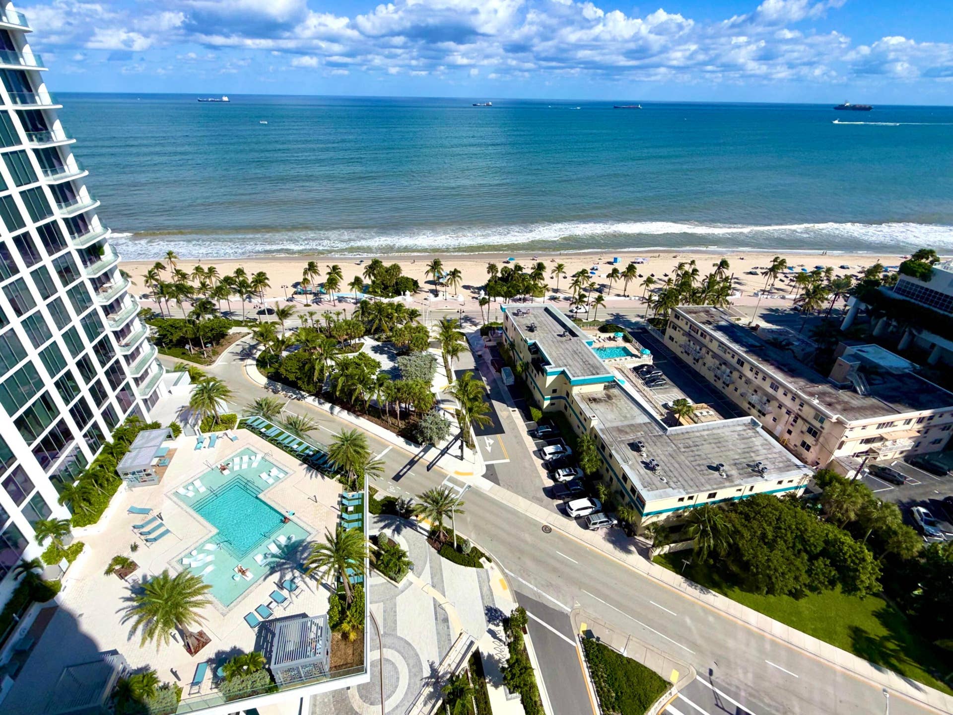 153 N Seabreeze Blvd, #1602, Fort Lauderdale, FL 33304 View from living area balcony