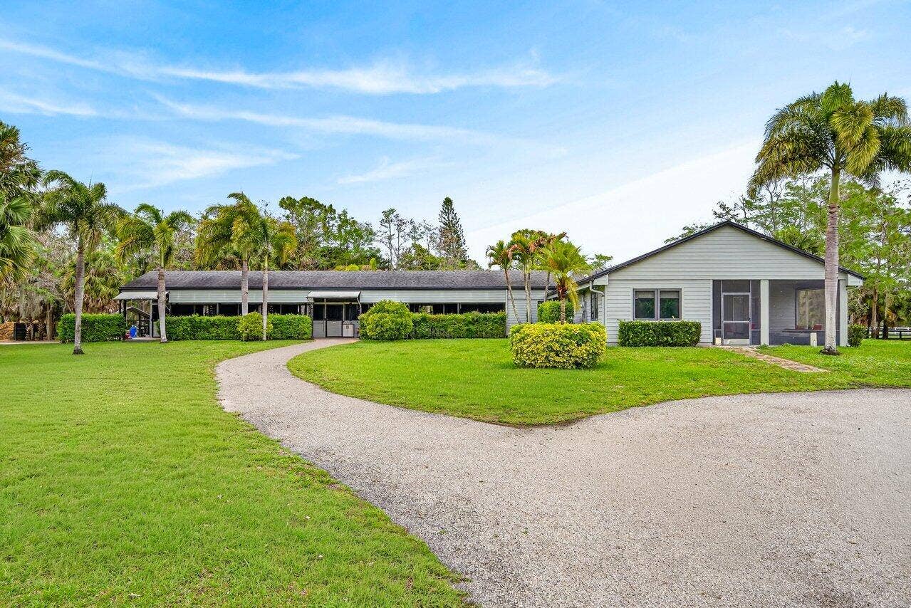 2741 Buck Ridge Trail, Loxahatchee, Loxahatchee, FL 33470 House and 6 stall barn