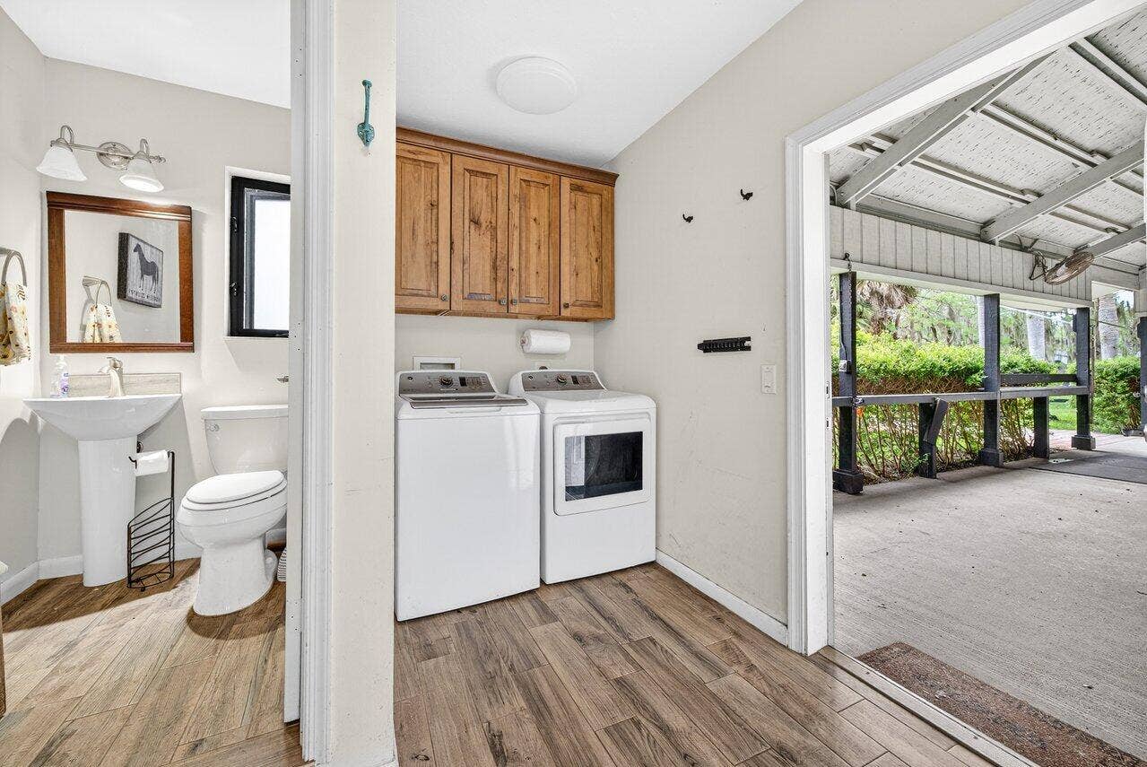 2741 Buck Ridge Trail, Loxahatchee, Loxahatchee, FL 33470 Tack room half bath and Laundry