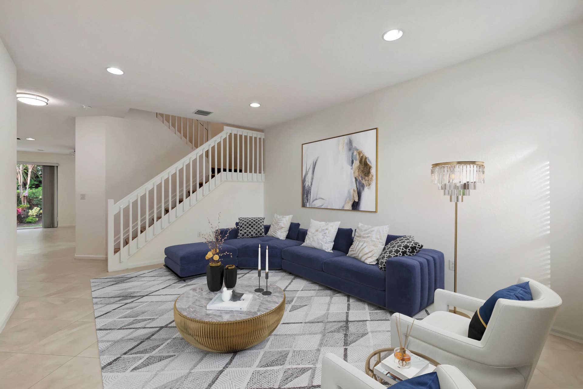 16169 Poppy Seed Circle, Delray Beach, FL 33484 Staged living room