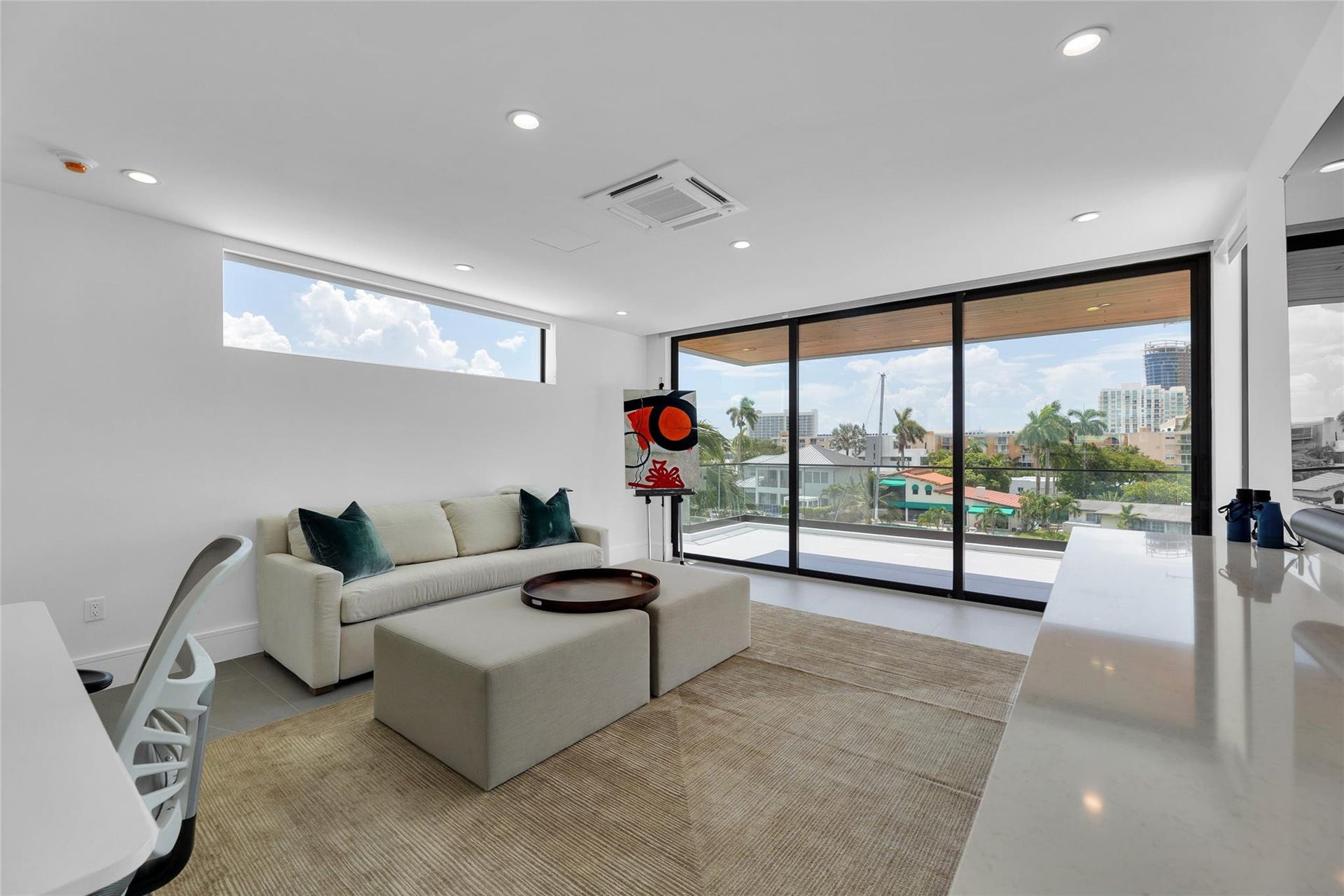 1730 SE 13th Street, Fort Lauderdale, FL 33316 3rd Floor Den w/ Kitchenette & expansive balcony.