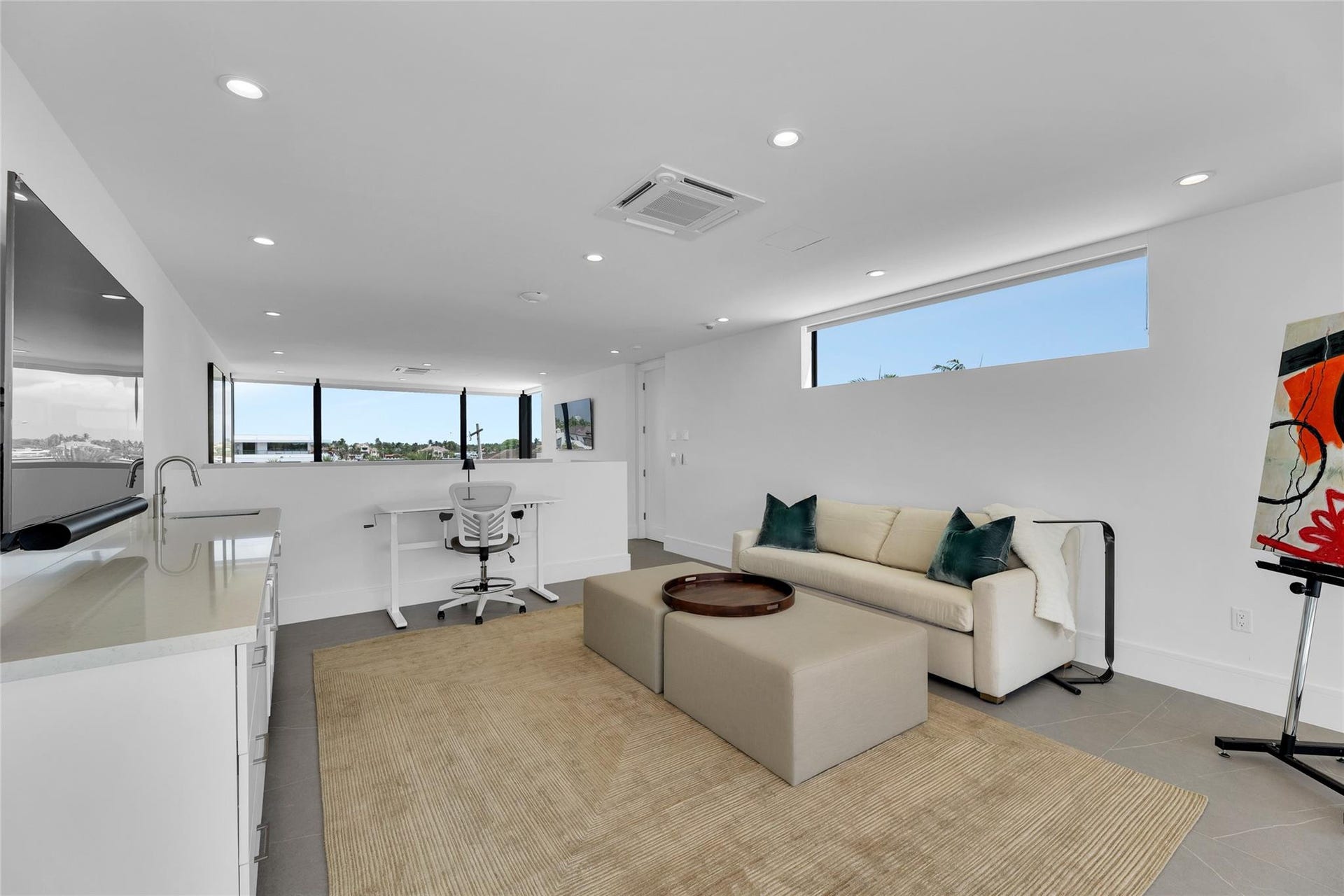 1730 SE 13th Street, Fort Lauderdale, FL 33316 3rd Floor Den w/ Kitchenette & expansive balcony.