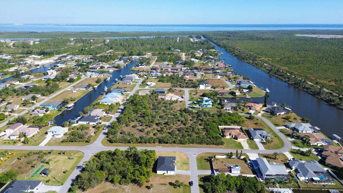 Aerial View of Nearby Waterways