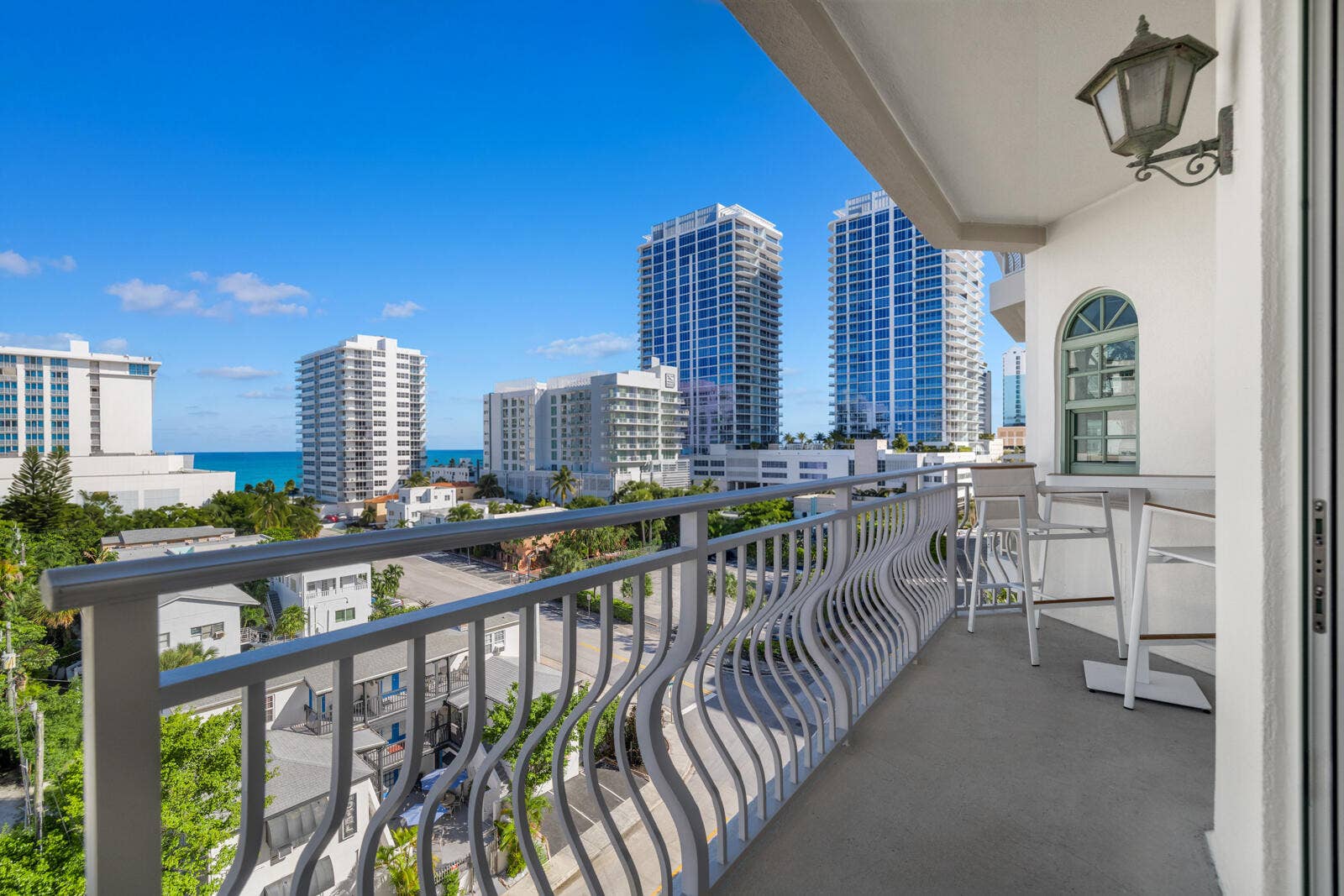 301 N Birch Road, #7N, Fort Lauderdale, FL 33304 Balcony 2