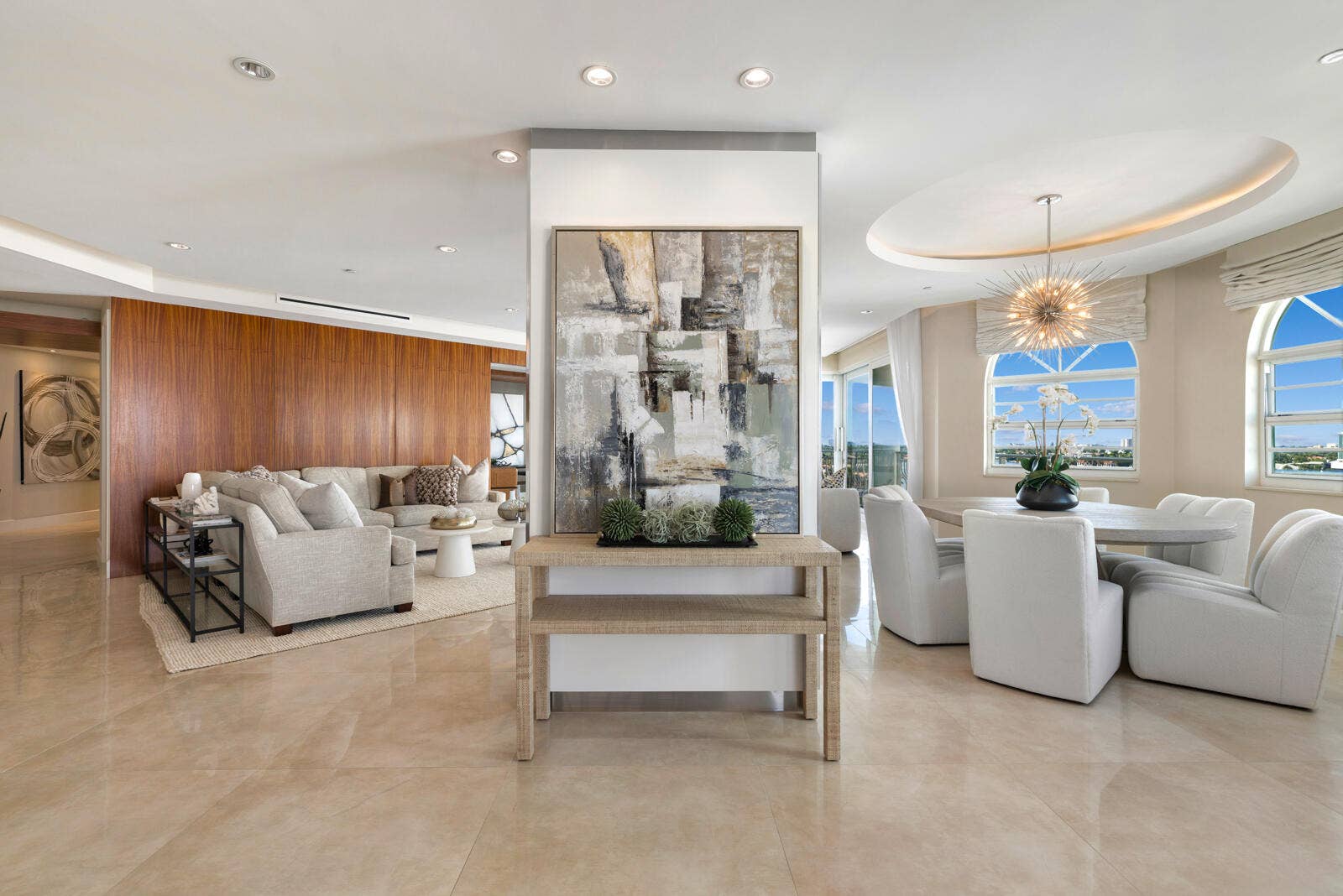 301 N Birch Road, #7N, Fort Lauderdale, FL 33304 Living and Dining Room