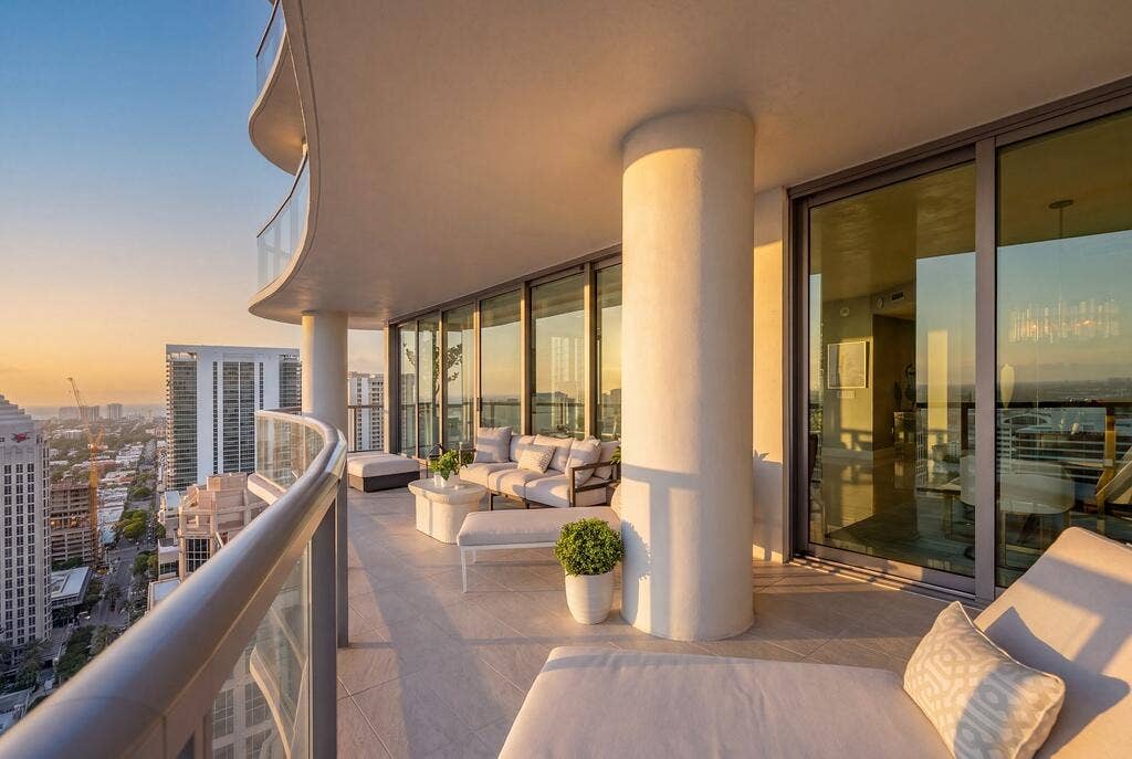 14 Terrace Looking East, Golden Hour (En