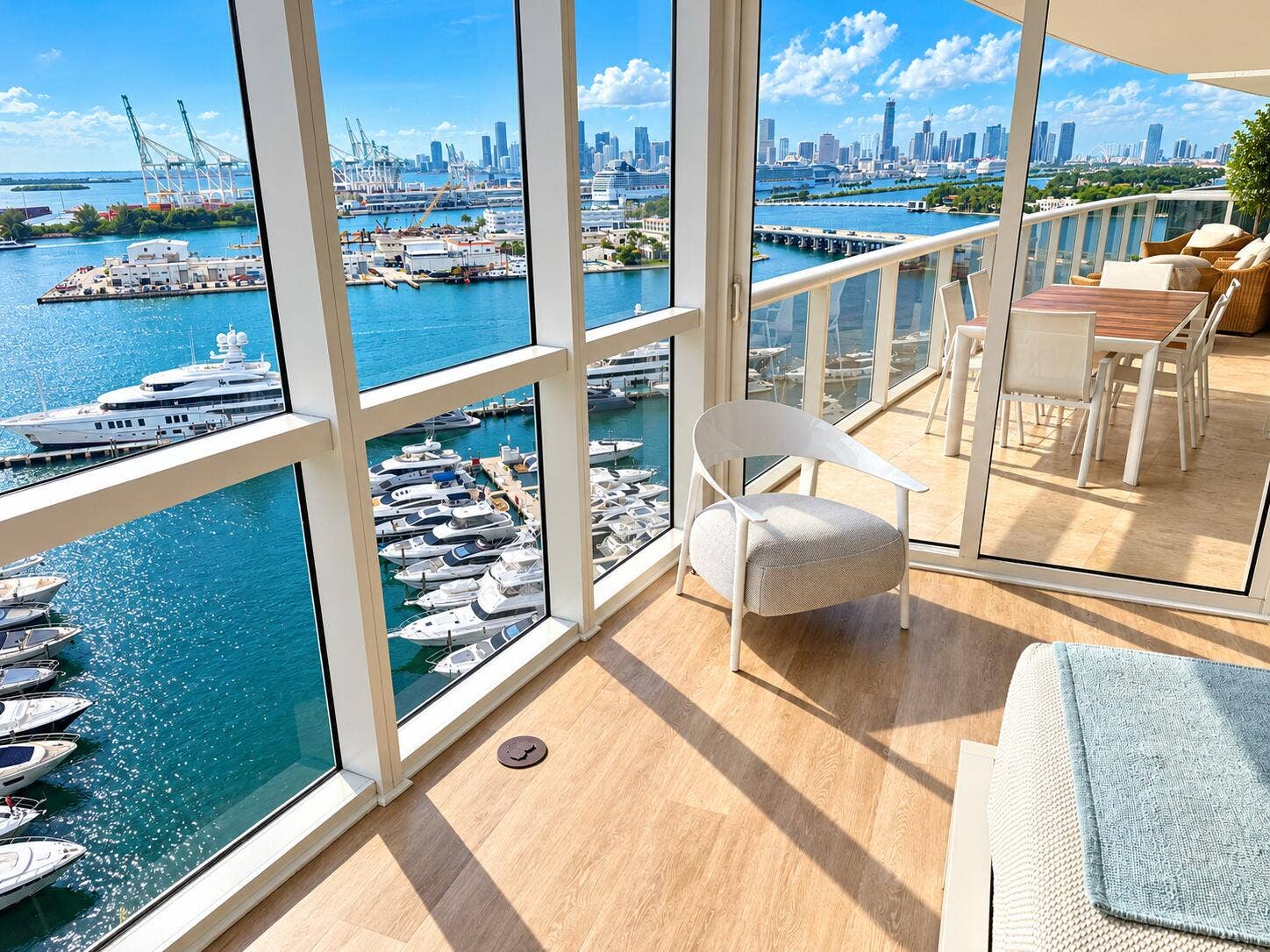 Guest Overlooking Marina