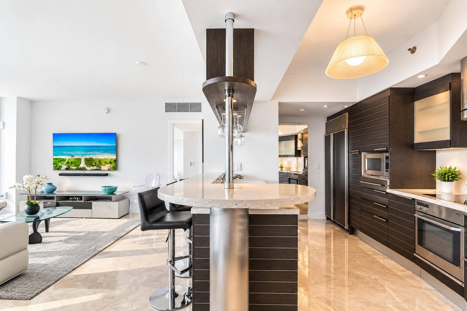 Kitchen and Living Room