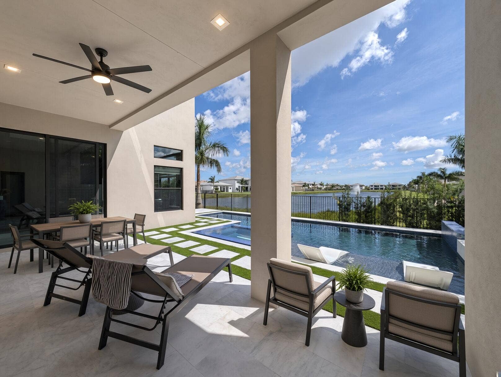 20434 ROSEWOOD GARDEN Way, Boca Raton, FL 33434 backyard and pool 1