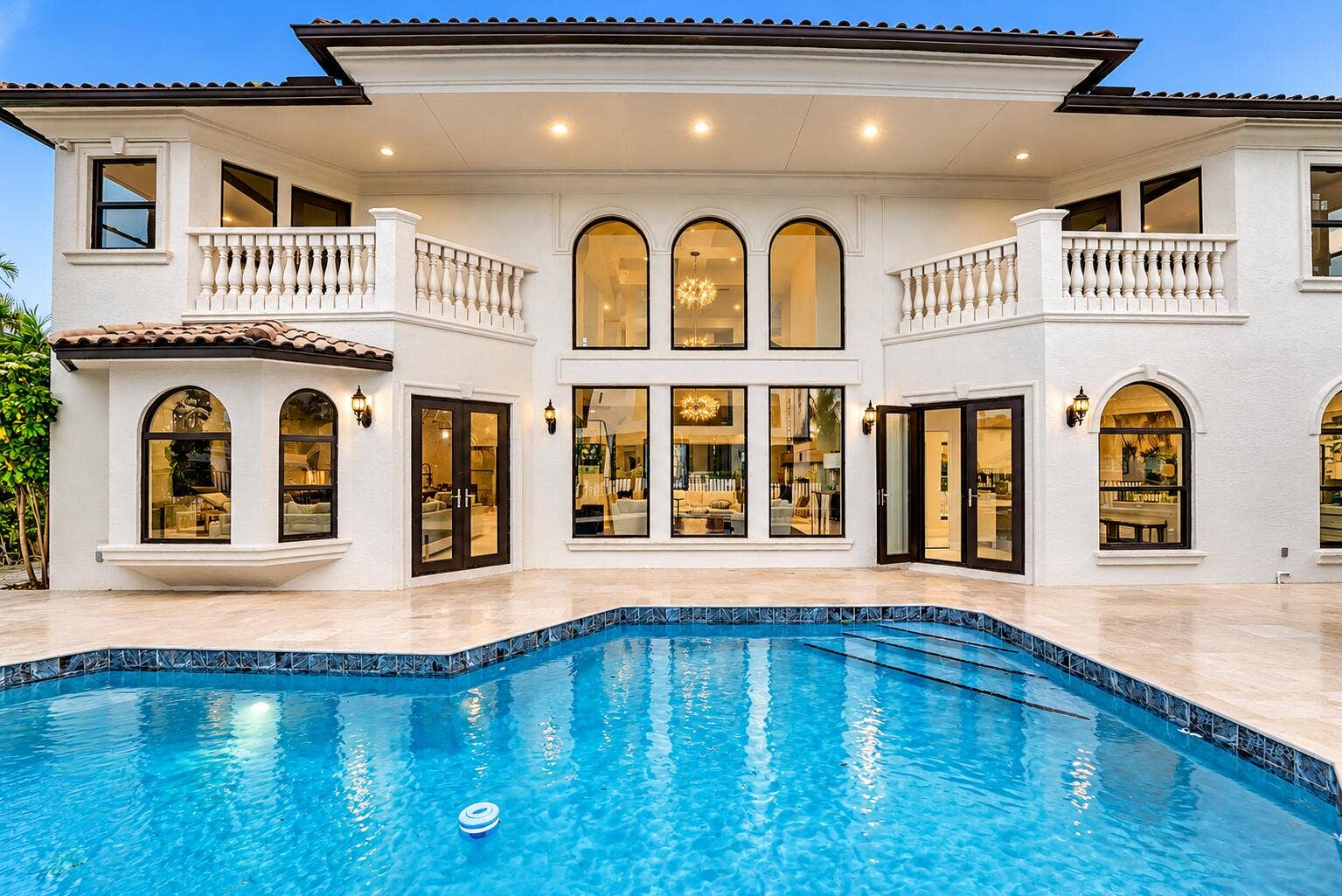 Symmetrical Mediterranean Mansion by the