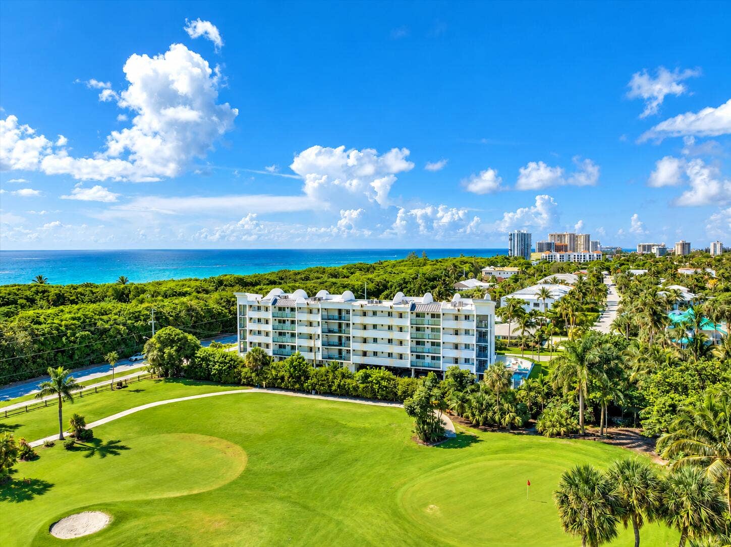 601 N Ocean Boulevard, Boca Raton, FL 33432 Sunlit Coastal Condo Golf Panorama