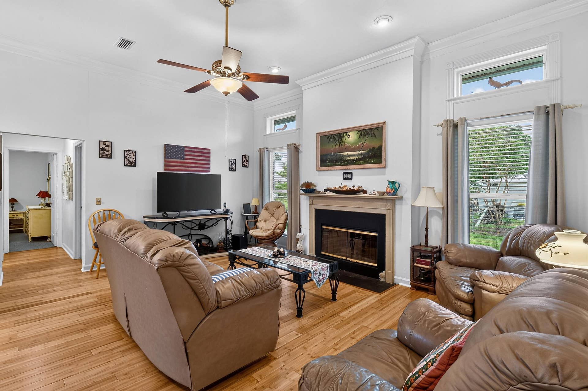 6508 Kings Highway, Fort Pierce, FL 34951 Family Room with Fireplace
