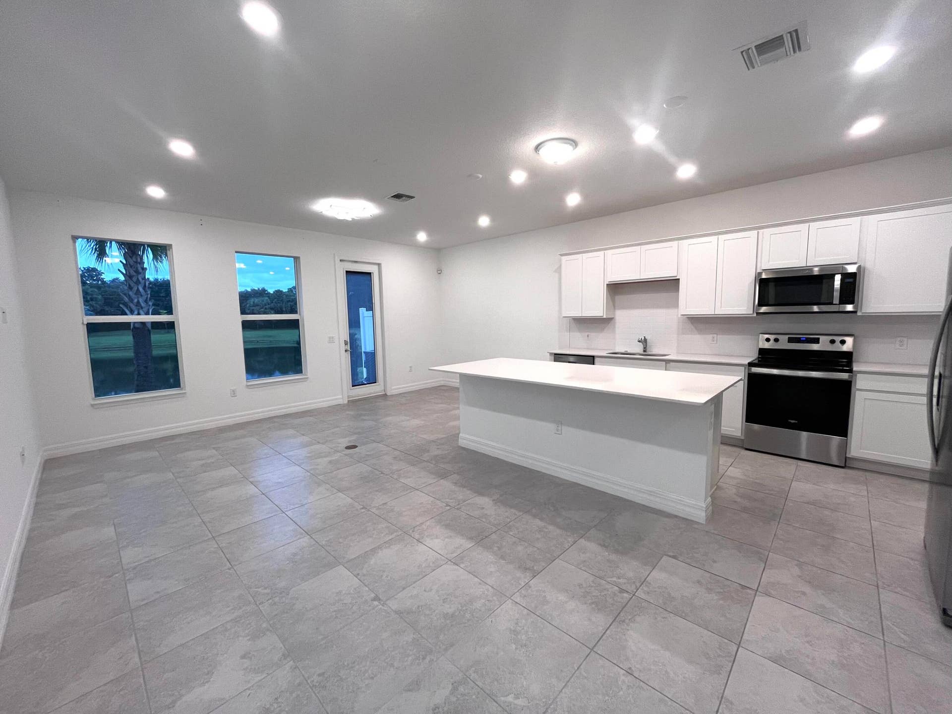 Kitchen. Living