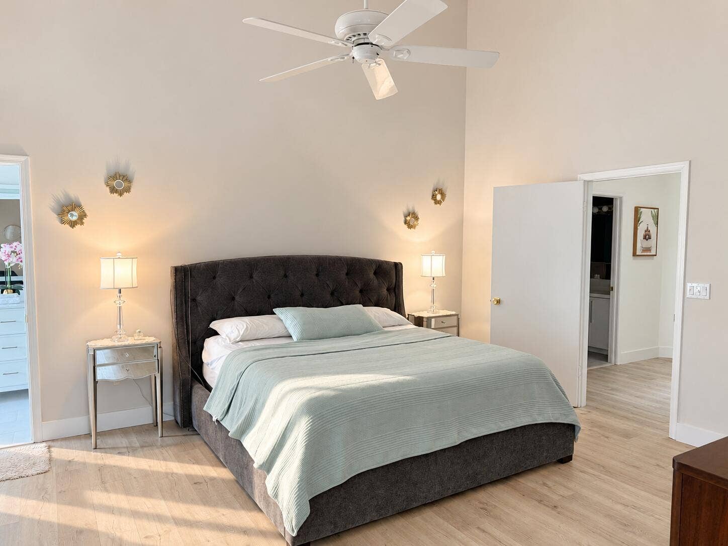 23379 Water Circle, Boca Raton, FL 33486 Bright Modern Bedroom with Sage Bedding