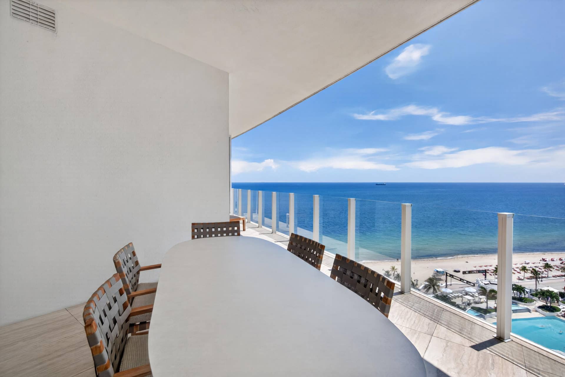Ocean Views from all balconies & suites of private 2 Bedroom Residence.
